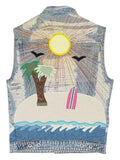 Who Decides War appliqué-detail vest