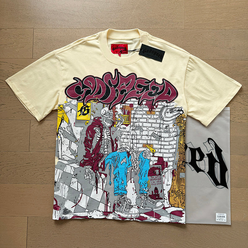 Godspeed T-shirts Retro Fantasy Pattern