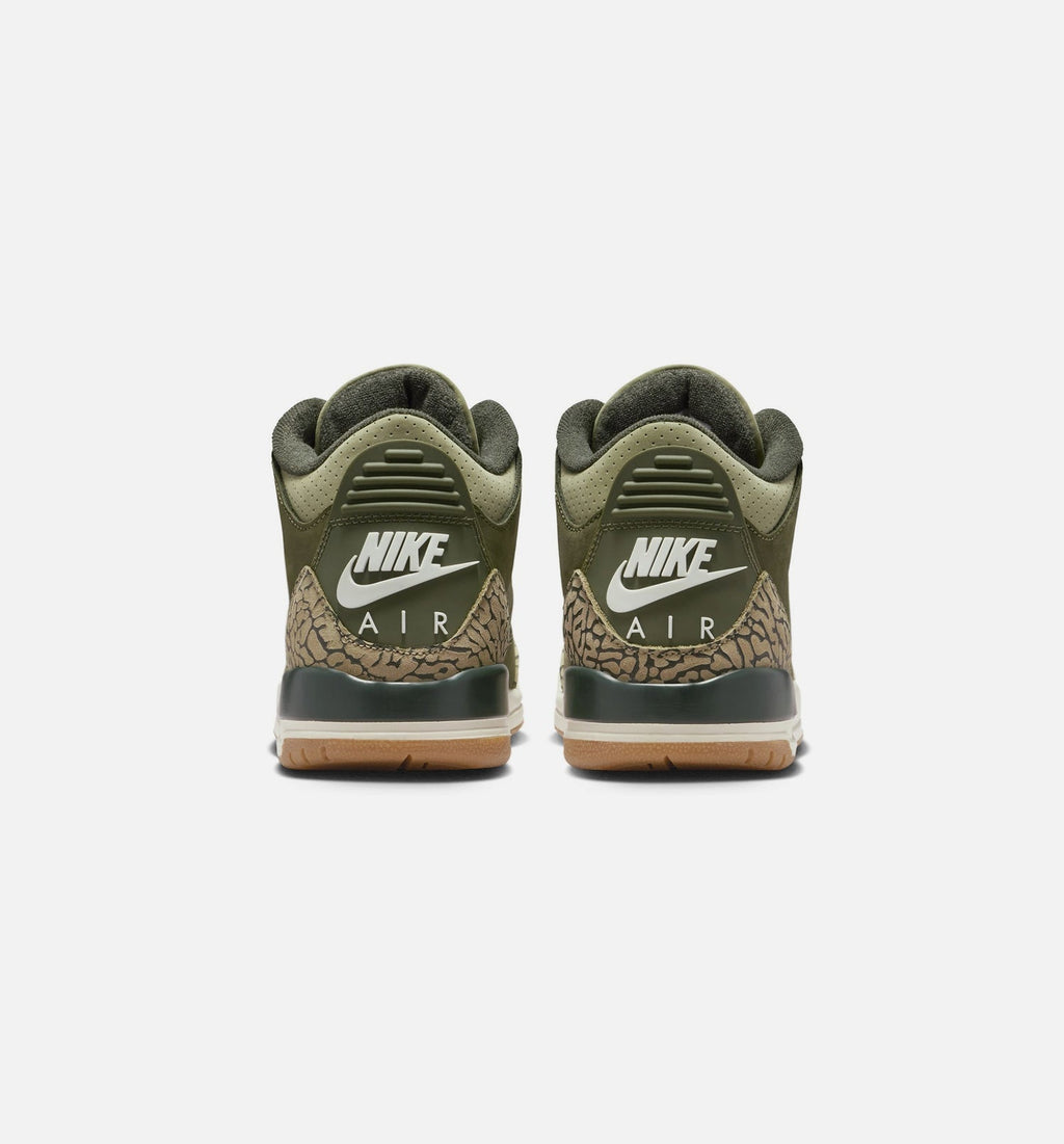 Air Jordan 3 Retro Medium Olive Grade School Lifestyle Shoes - Medium Olive/Sequoia/Neutral Olive/Sail